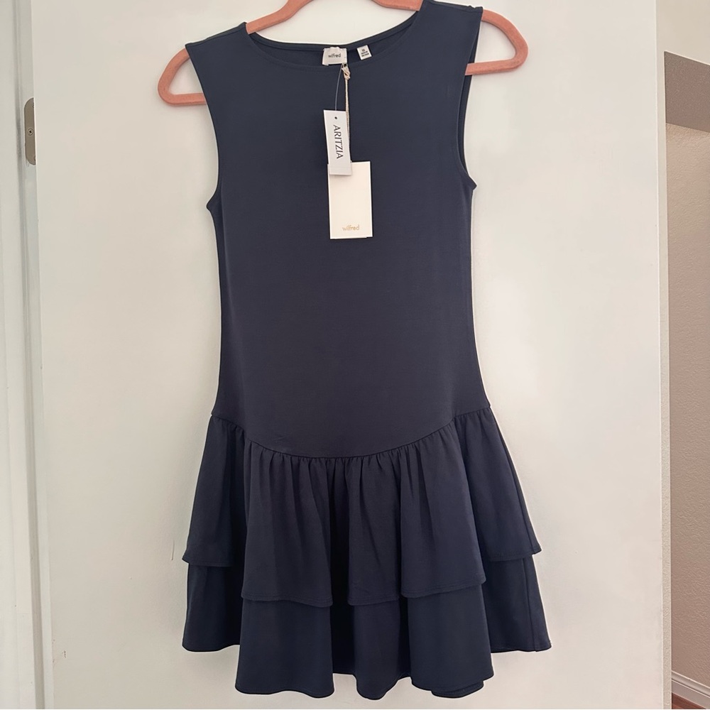Aritzia Bloomsbury ruffle mini dress - Picture 2 of 5